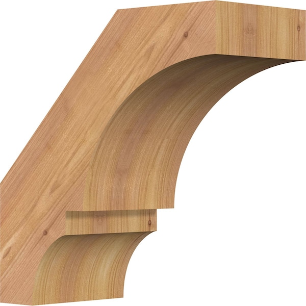 Ekena Millwork 5 1/2"W x 12"D x 12"H Balboa Smooth Knee Brace, Western Red Cedar BRC06X12X12BOA00SWR - main